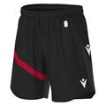 Shen Eco Match Day Shorts BLK/RED S Teknisk shorts i ECO-tekstil - Unisex